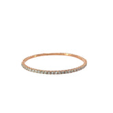 14k Rose Gold 2.65ct G/H VS2 Round Diamond Bangle Bracelet